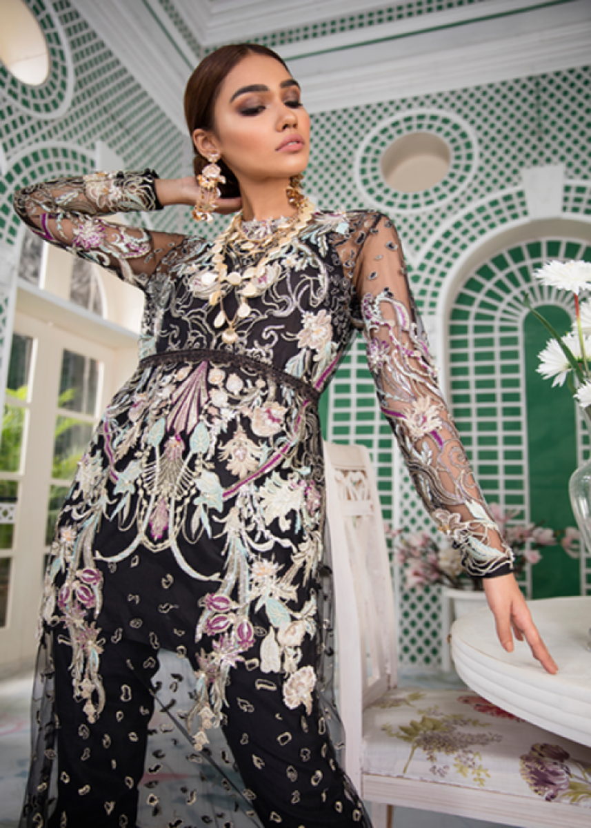 Époque X Suffuse by Sana Yasir Lawn Collection - Raven 