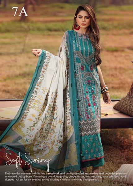 Shiza Hassan Luxury Lawn Collection 2020 - 7B