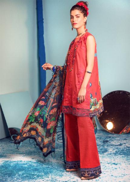Rungrez Renaissance Summer Lawn Collection 2020 - LADY IN RED