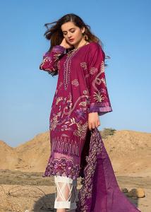 Erum Khan By Ittehad Luxury Lawn Collection - 2021 - PERI WINKLE
