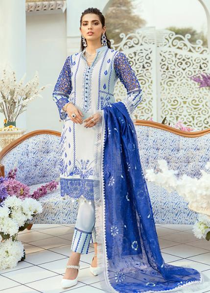 Emaan Adeel Vouge Festive Lawn Collection - 2021 - FROSTY GRACE