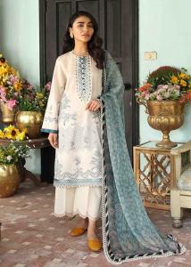 Cross Stitch Mehrbano Eid Lawn Collection - 2022 - TIMBER TEAL