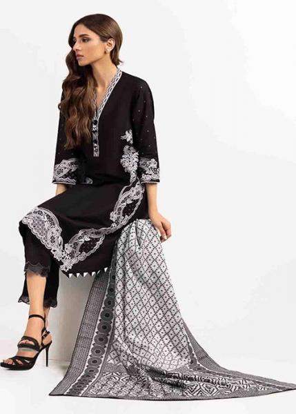 Gul Ahmed Black And White Collection - 2022 - MJ-22057