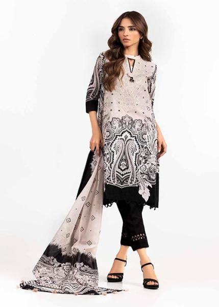 Gul Ahmed Black And White Collection - 2022 - DB-22032