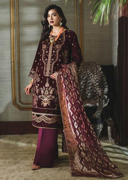 Rang Rasiya Tehwaar Luxury Velvet Wedding Collection - 2022 - MEHER UN NISA
