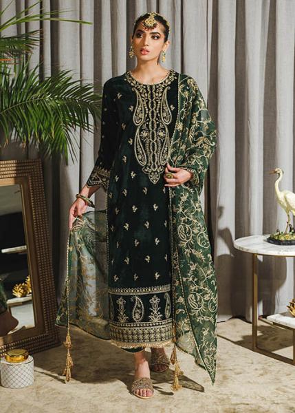 Rang Rasiya Tehwaar Luxury Velvet Wedding Collection - 2022 - JAHA AARA
