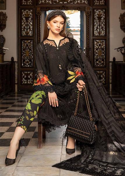 Maria B Luxury Lawn Collection - 2024 - D-2408-B