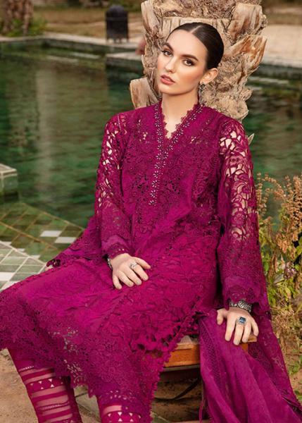Maria B Luxury Lawn Collection - 2024 - D-2409-B