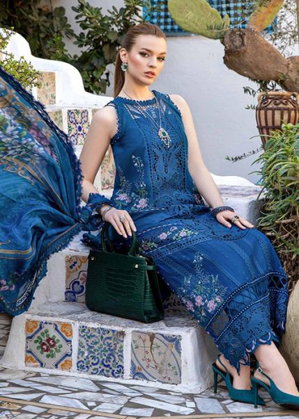 Maria B Luxury Lawn Collection - 2024 - D-2415-A