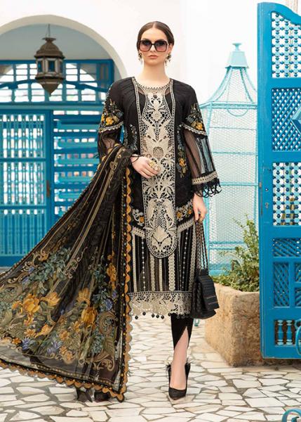 Maria B Luxury Lawn Collection - 2024 - D-2415-B