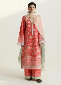 Zara Shahjahan Lawn Collection - 2024 - 1A