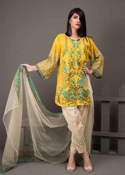 Rehaab Embroidered Cambric Collection By Jaffrani Textile 2017 - Royal Garden