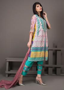 Rehaab Embroidered Cambric Collection By Jaffrani Textile 2017 - Mystical Fusion