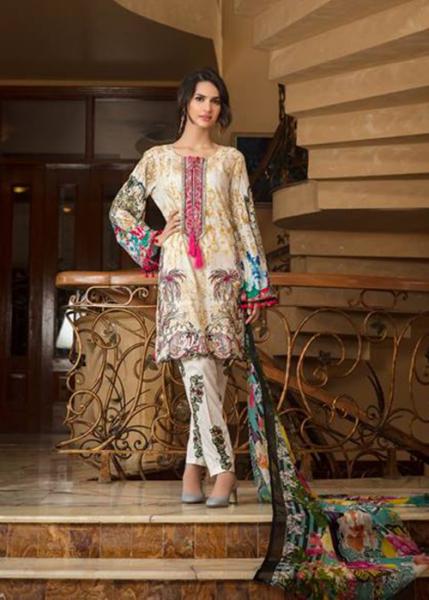 Zara Khan Designer Lawn Collection By Zohan Textile 2018 - 3A