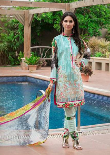 Zara Khan Designer Lawn Collection By Zohan Textile 2018 - 6B