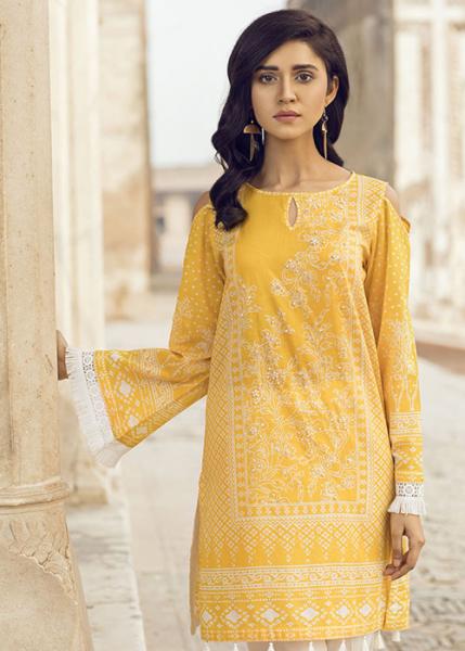 LIME LIGHT Lawn Collection Vol-1 2018 - Flourish Yellow
