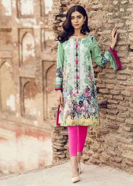 LIME LIGHT Lawn Collection Vol-1 2018 - Tempting Night Mint Green